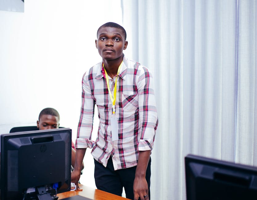 Professional interview training session with mentor and student